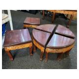 Asian carved wood stools or small table