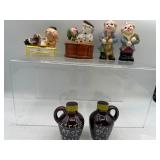 Vintage clown fireman & other S&P shakers