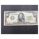1934 $50 federal reserve note