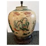 Vintage Asian ginger jar lamp