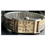 Art deco platinum Longines watch