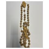 Vintage wall hanging rosary resin