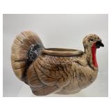 Vintage ceramic turkey planter