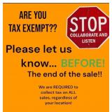 Tax Exempt information