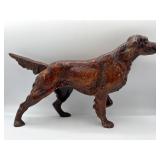 Vintage 15' cast iron Irish setter door stopper