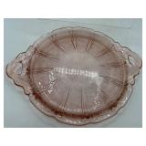 Vintage Cherry Blossom pink depression tray