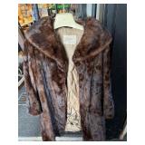 Vintage flora fur coat