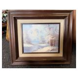 Signed R. Scott painting on canvas