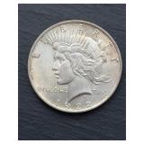 1922 silver peace dollar