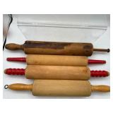 Vintage wooden rolling pins