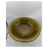 Vintage McCoy green glazed serving bowl
