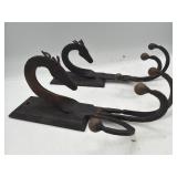 Vintage metal hook horse wall hangers