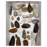 Arrowheads artifacts and scrapers