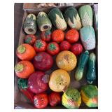 Vintage Shawnee & vegetable S&P shakers