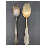 Antique sterling silver spoons