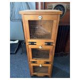 Three door storage cabinet