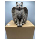 Vintage Windstone spirit wolf candle holder