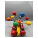 Vintage Kouvalias wooden banana pull toy