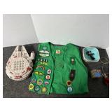 Vintage Girl Scout vest & more