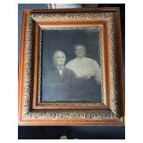 Antique framed portrait