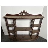 Wall hanging display shelf