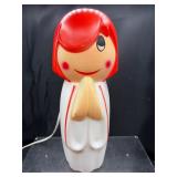 Vintage Empire Christmas praying angel blow mold