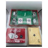 Coca Cola poker set & more