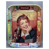 Vintage Coca Cola Menu Girl tray