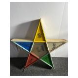 Vintage wooden eastern star free masonry