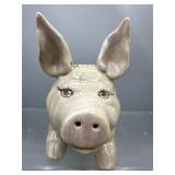 Vintage Handpainted ceramic pig