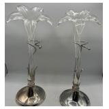 Vintage Lily bud vases