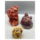Chinese carved soapstone figures