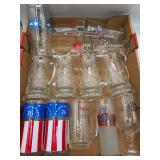 Vintage beer mugs and glasses