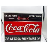 metal Coca Cola sign