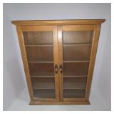 Wooden Wall Hanging Display Cabinet