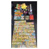 Pokï¿½mon cards and vintage comic books