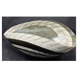 17' Murano? Art glass seashell bowl