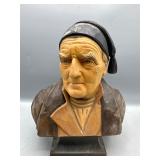 German wood carving manï¿½s bust