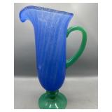 Vintage art glass pitcher