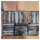 Box of Dvds and Blueray Movies