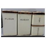Vintage Lincoln Beautyware canister set
