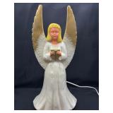 Vintage Christmas hard plastic light up angel