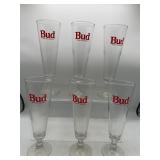 Anheuser Busch Budweiser Pilsner glasses