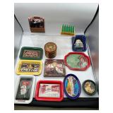 Vintage Coca Cola bottles in crate & more