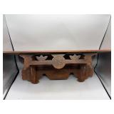Antique Eastlake wooden wall shelf