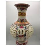 Chinese porcelain double walled vase