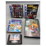 Empty game boy boxes one Sega game