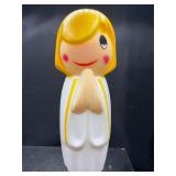 Vintage Christmas empire praying angel blow mold