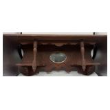 Antique mirror shelf