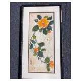 Signed Mitsuko Evans Japanese brush painting